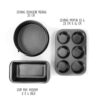 Master Pastry Non-Stick VALUE 3 PCS SETLoaf Pan M / Muffin Pan 6 Cup /Spring Form 20 cm - Image 2