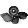 Master Pastry Non-Stick Value 4 PCS SETCookie Pan S / Loaf Pan L / Muffin Pan 6 Cup / Square Cake - Image 2
