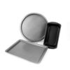 Master Pastry Non-Stick VALUE 3 PCS SET Cookie Pan S / Loaf Pan L / Pizza Pan 12 in - Image 2