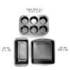 Master Pastry Non-Stick VALUE 3 PCS SET 6 Cup Muffin Pan / Loaf Pan Medium / Square Cake Pan