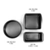 Master Pastry Non-Stick VALUE 3 PCS SET Loaf Pan M / Square Cake Pan / Round Cake Pan