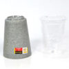 Golden Dragon Melamine Matte Grey Gelas Ulir Datar 3" 260 ml (B2303A) [MG] SET 6 PCS - Image 8