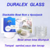 Duralex Glass Stackable Clear Bowl 6 cm ( 2020AC04 ) SET 4 PCS