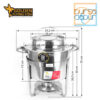 Golden Flying Fish Stainless Steel Soup Station 22 cm (STSS0122) - Image 3