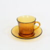 Duralex Glass Amber Cup & Saucer Set SET 6 PCS - Image 6
