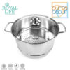 Royal Life Stainless Langseng / Steamer Pot 24 cm - Image 3