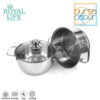 Royal Life Stainless Steamer Set 20 cm x 2 Susun - Image 5