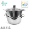 Royal Life Stainless Steamer Set 24 cm x 2 Susun