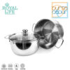 Royal Life Stainless Steamer Set 24 cm x 2 Susun - Image 4