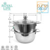Royal Life Stainless Steamer Set 24 cm x 2 Susun - Image 2