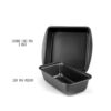 Master Pastry Non-Stick VALUE 2 PCS SET Loaf Pan M / Square Cake Pan - Image 5
