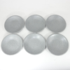 Golden Dragon Melamine Matte Grey Piring Tembikar Bulat 6" (P2206A) SET 6 PCS