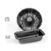 Master Pastry Non-Stick VALUE 2 PCS SET Bundt Form / Loaf Pan M