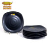 Golden Dragon Melamine Black Piring Tembikar Kotak 8" (P2308A) SET 6 PCS