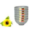 Golden Dragon Melamine Matte Grey Mangkok Kaki Tembikar 4" (W3504A) [MG] SET 6 PCS - Image 3