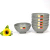 Golden Dragon Melamine Matte Grey Mangkok Kaki Tembikar 5" (W3505A) [MG] SET 6 PCS