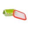 Marinex Loyang Persegi + Tutup Silicone  L17.8cm x S11.5cm x H6.8cm (0.7L) (81.6214) Set 6 Pcs - Image 4